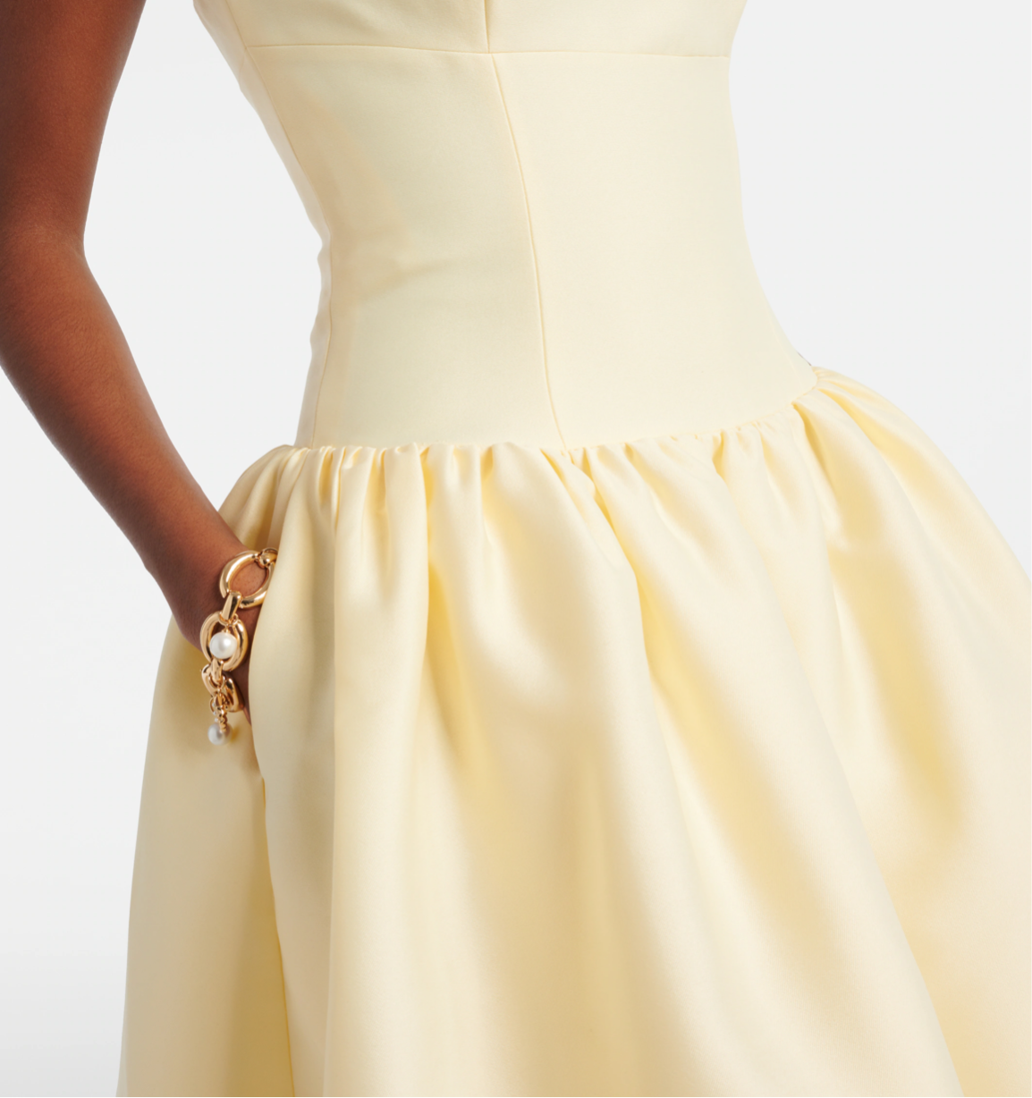 Self Portrait Yellow Taffeta