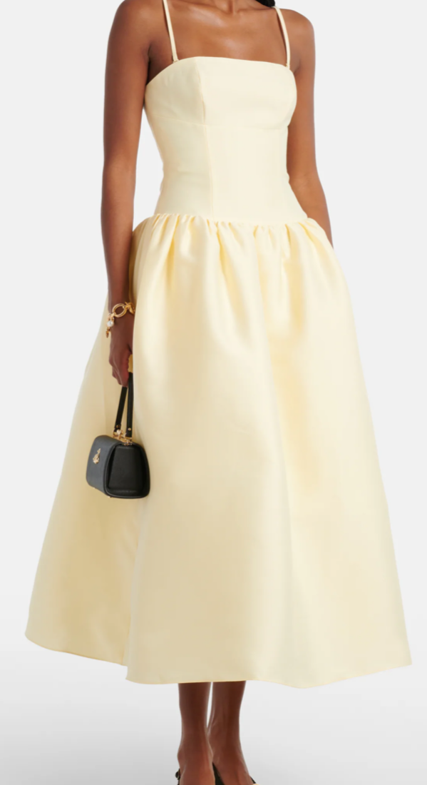 Self Portrait Yellow Taffeta