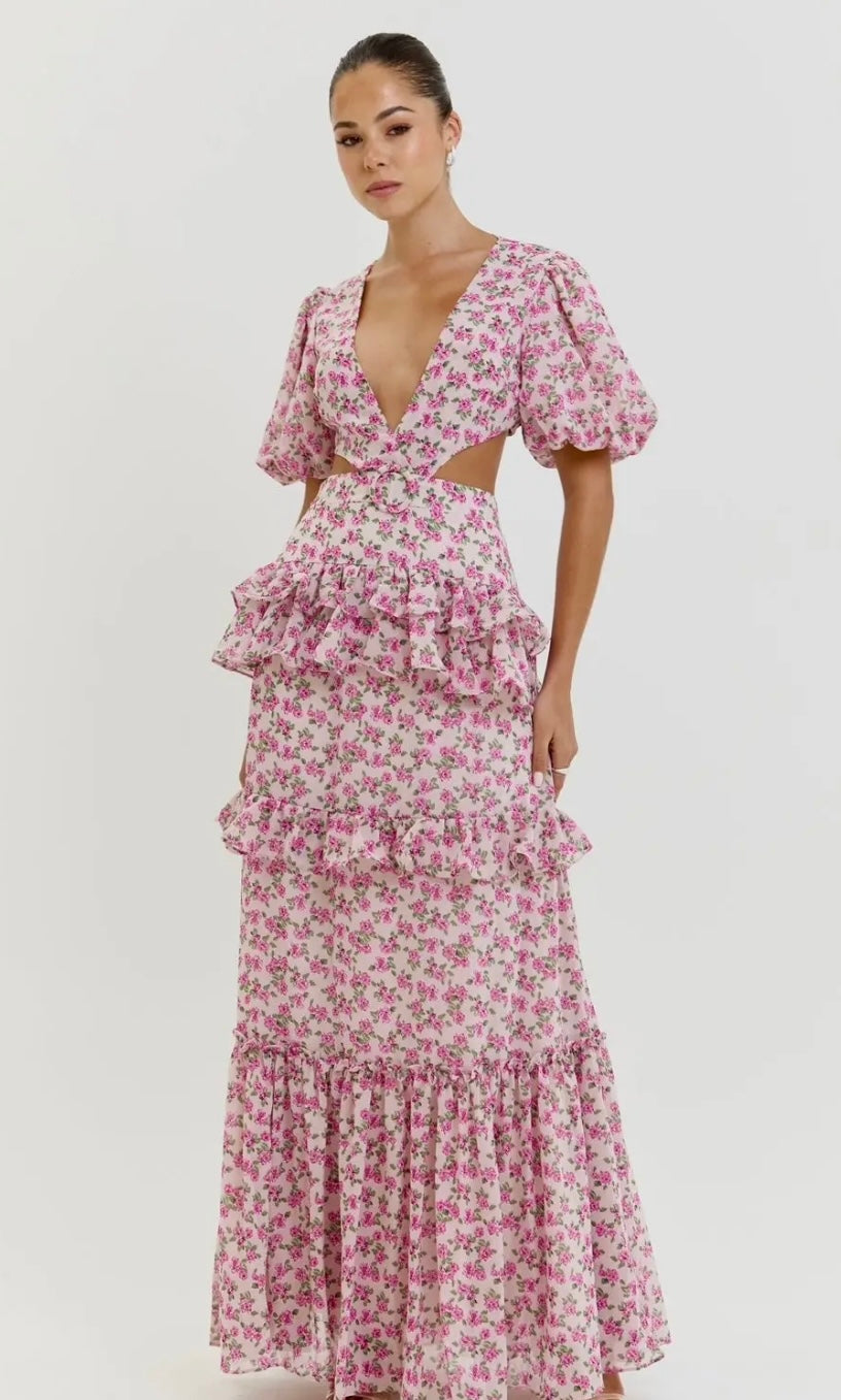 Anne Louise Boutique Cassini Cap-Sleeve