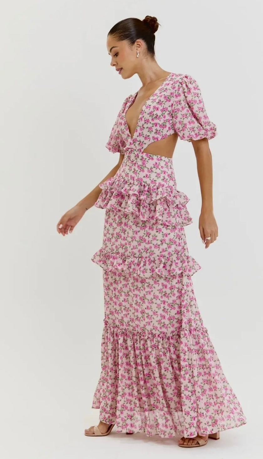 Anne Louise Boutique Cassini Cap-Sleeve