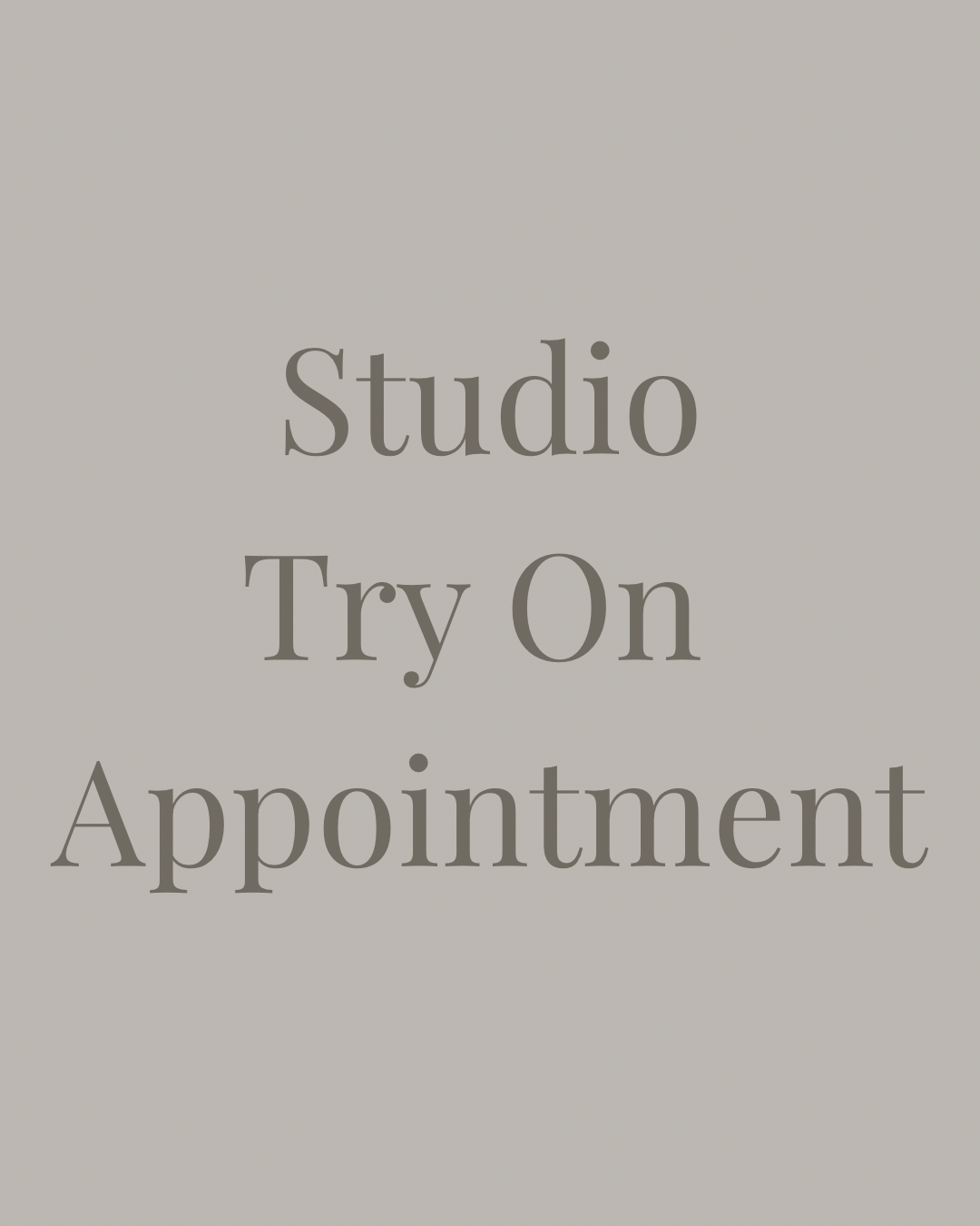 Studio Try On Appointment