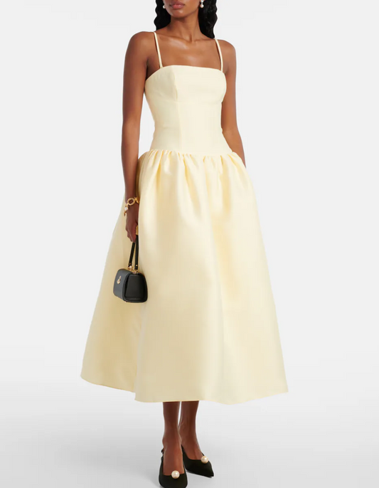 Self Portrait Yellow Taffeta